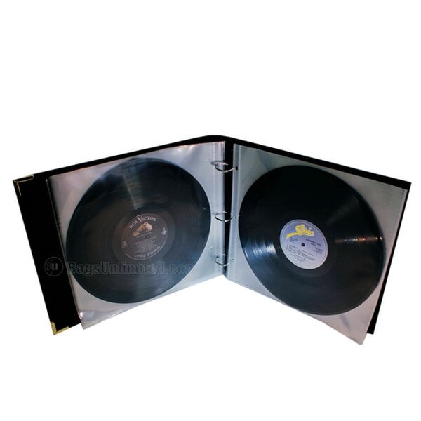 This 3-Ring Black Binder for LP Vin